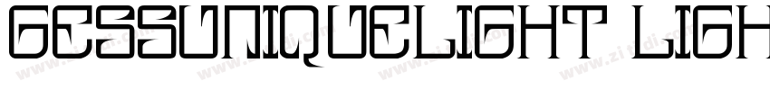 GESSUniqueLight Ligh字体转换